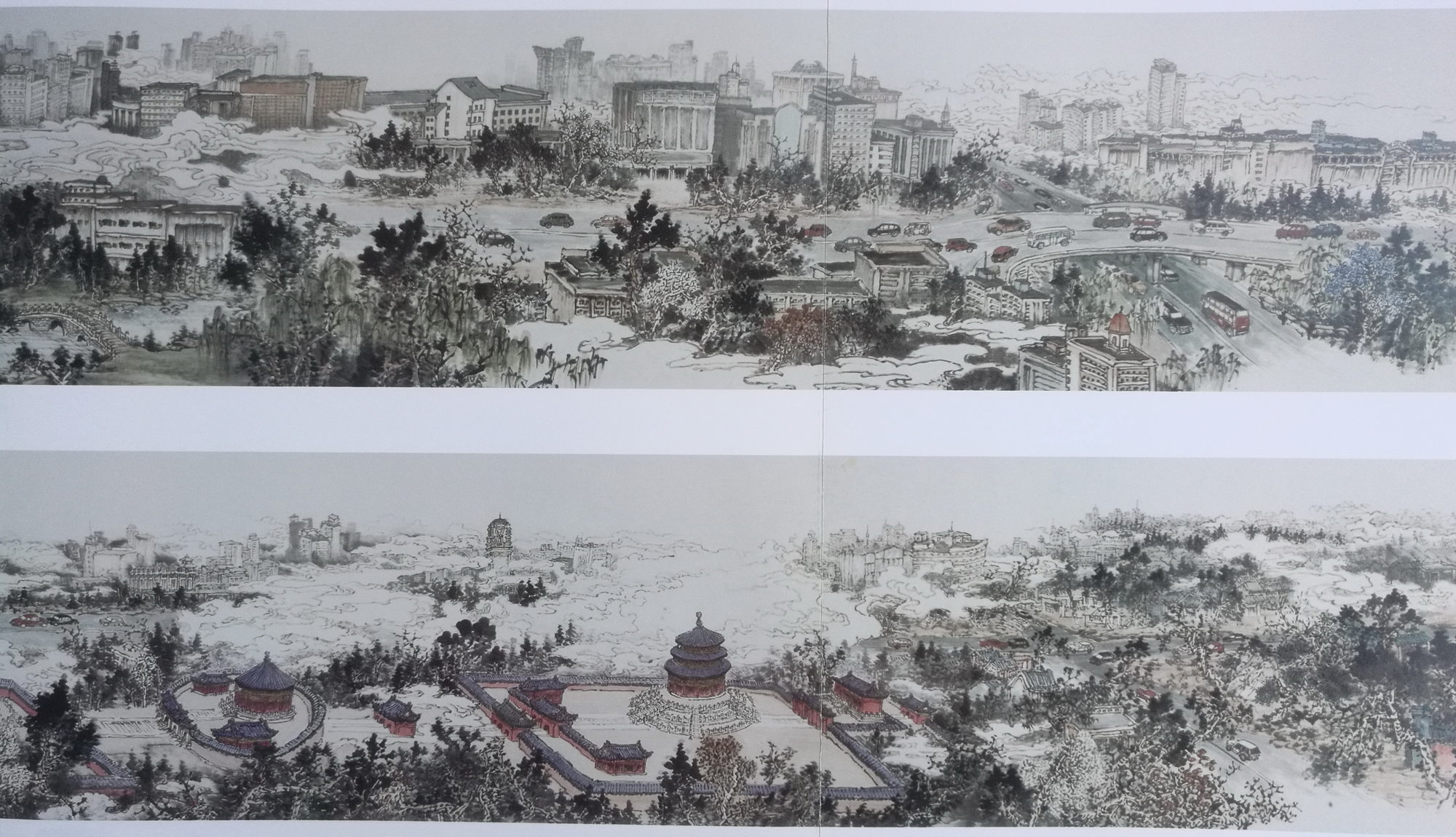 "永定河胜景图"横长 100米 高 0.94米 其他书画长卷布考