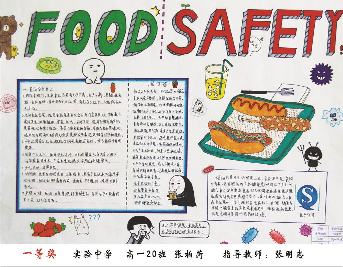 "新医圣药业"杯食品药品安全知识手抄报大赛获奖作品展