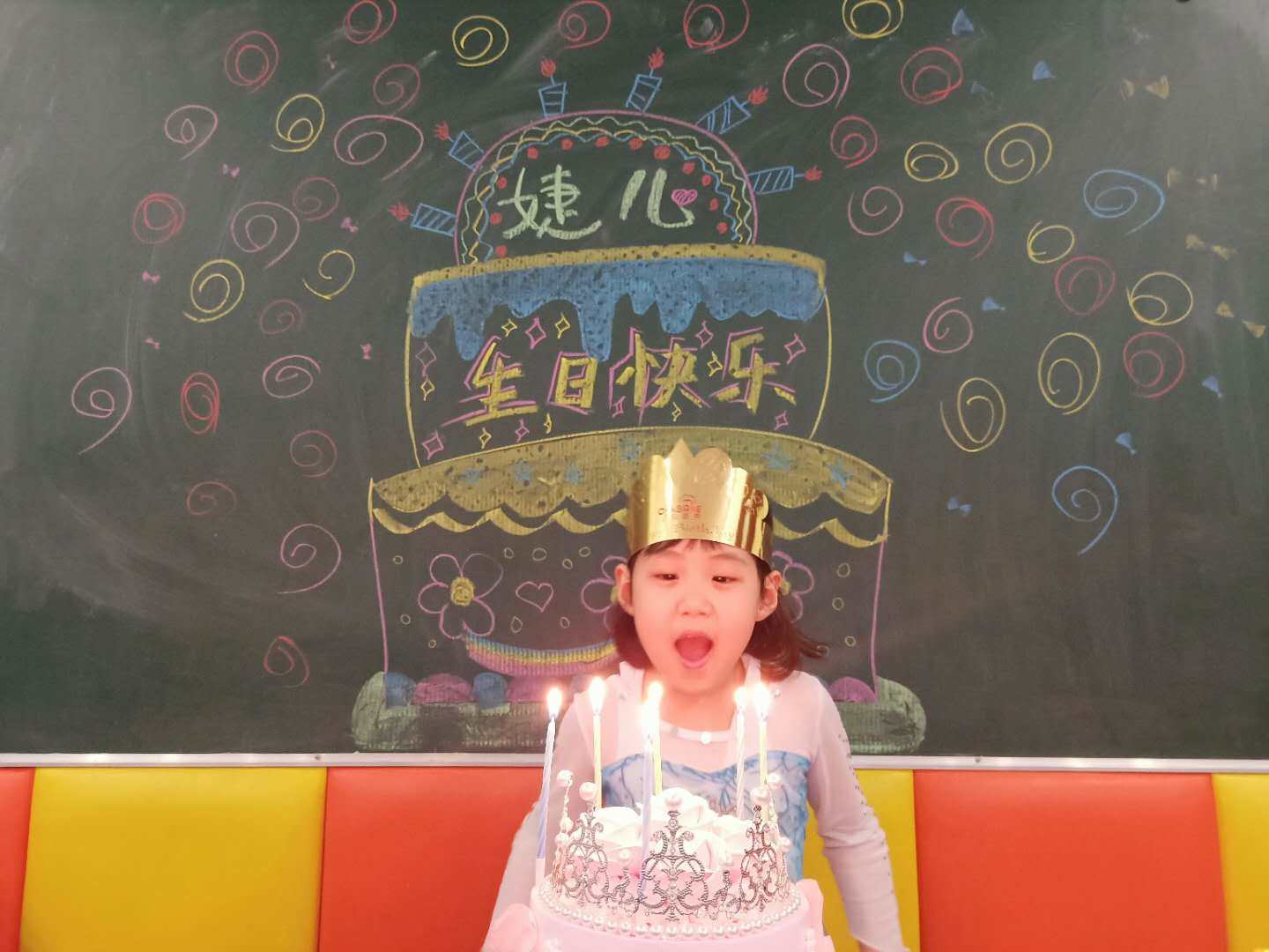 保利校区张琳婕小朋友生日快乐思博睿教育