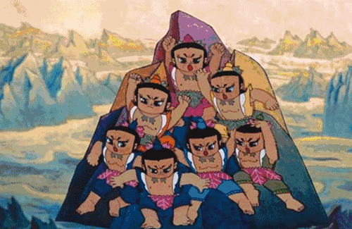 妈妈,快看,是《葫芦娃》!