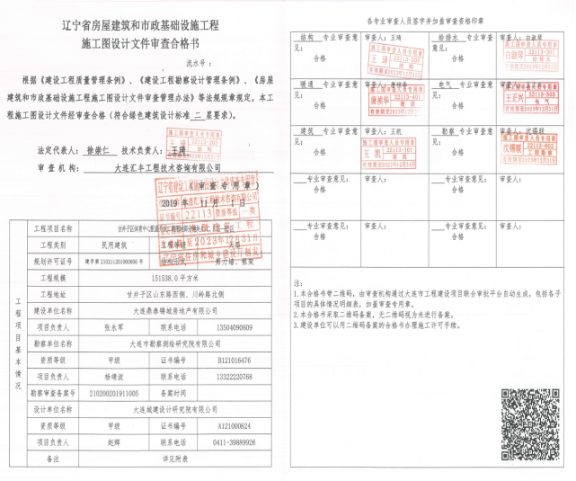 联合审图取得突破:1,完成人防设计条件后,一天取得施工图审查合格证2